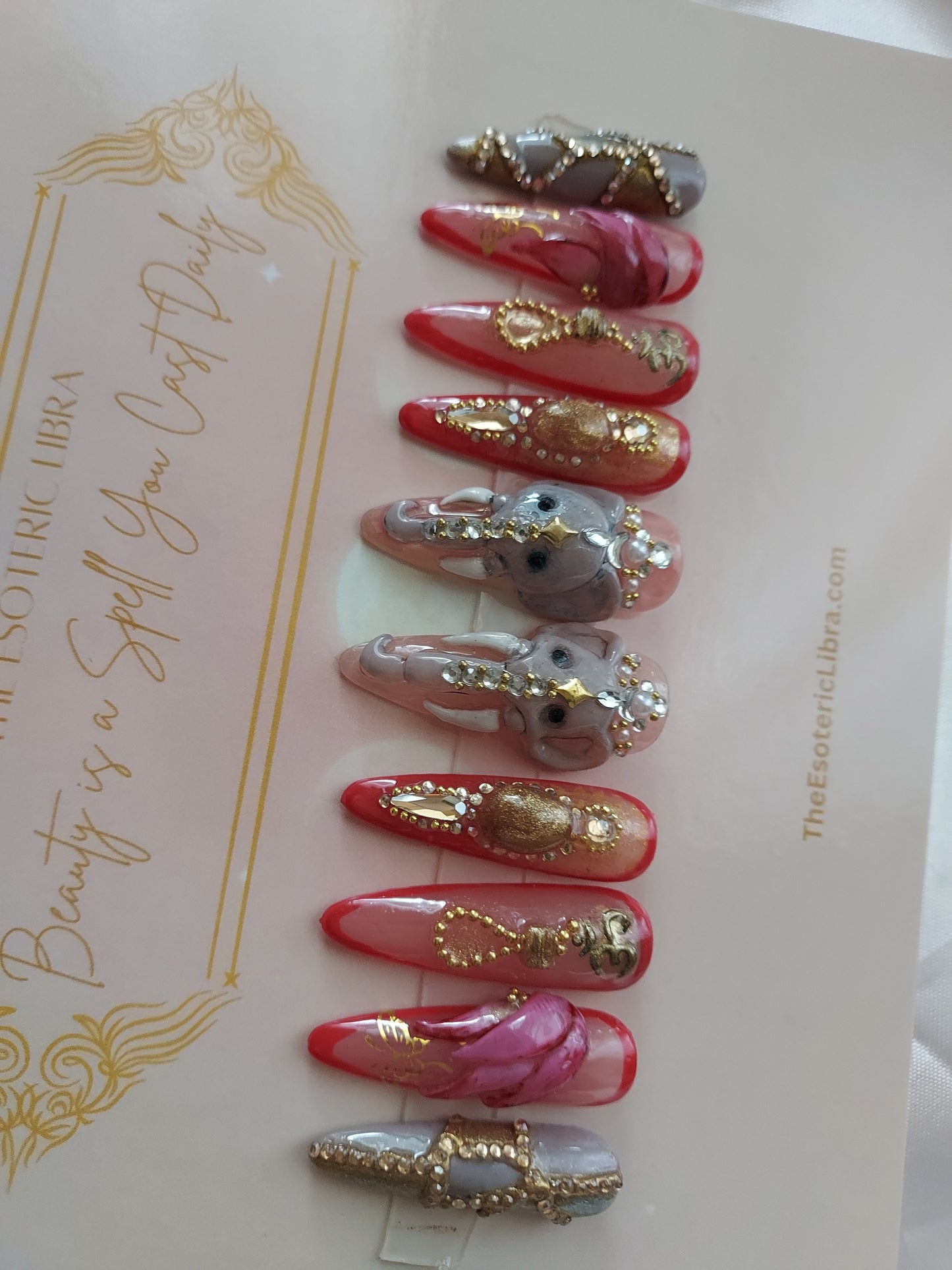 Ganesha Press on Nails